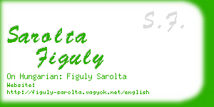 sarolta figuly business card